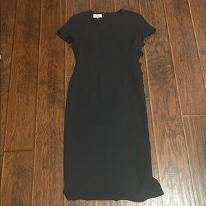 Elegant Black Midi Dress